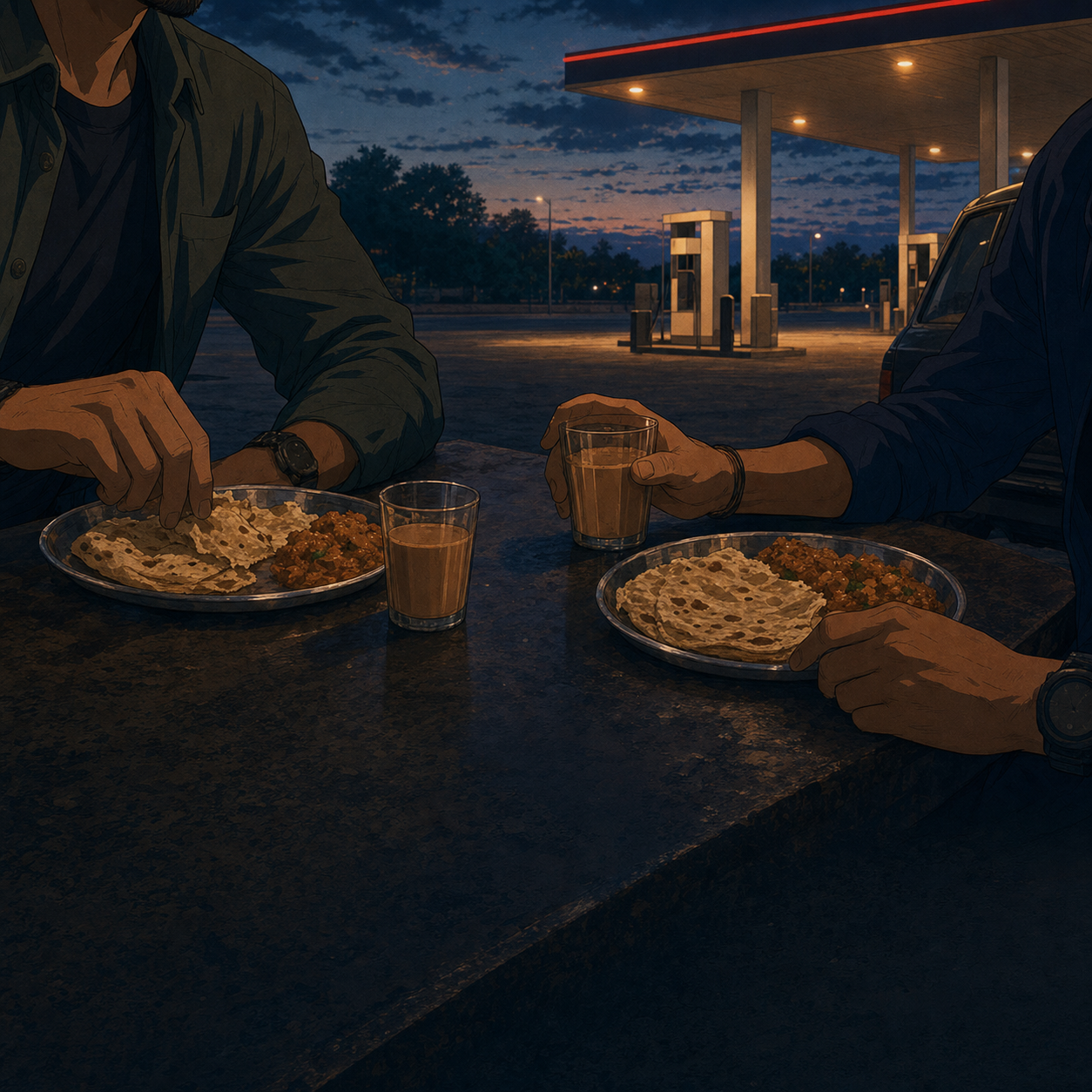 Artwork for Dinner Beside the Petrol Pump